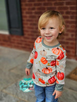 Load image into Gallery viewer, Olive Pumpkin Unisex Top
