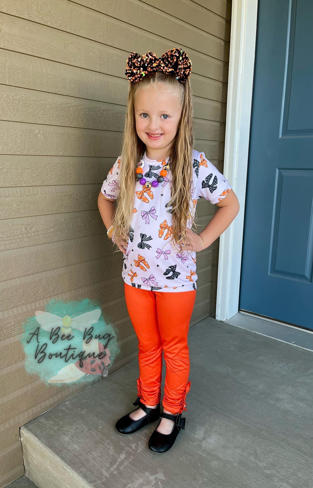 Pumpkin Spice Button Leggings