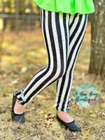 Load image into Gallery viewer, Strange + Unusual Striped Leggings
