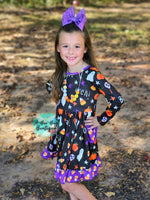 Load image into Gallery viewer, Ghostly Giggles Twirl Dress
