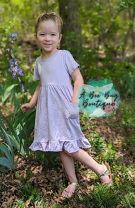 Lavender Pocket Dress