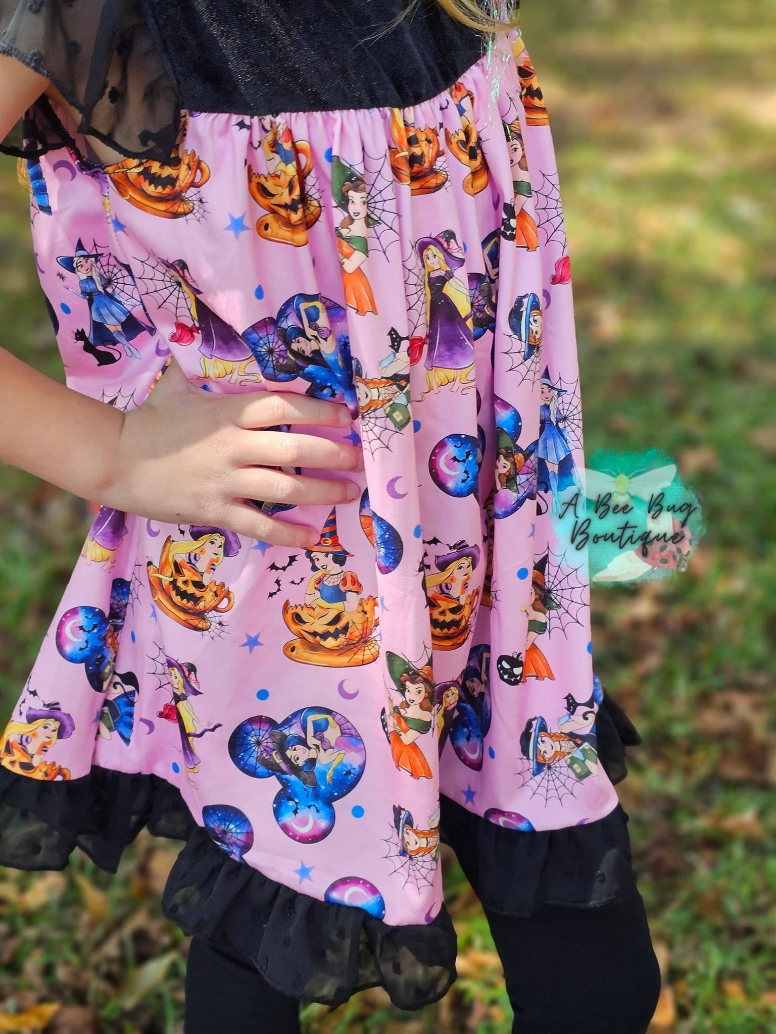 Pumpkin Princesses Velvet Dress