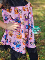 Load image into Gallery viewer, Pumpkin Princesses Velvet Dress
