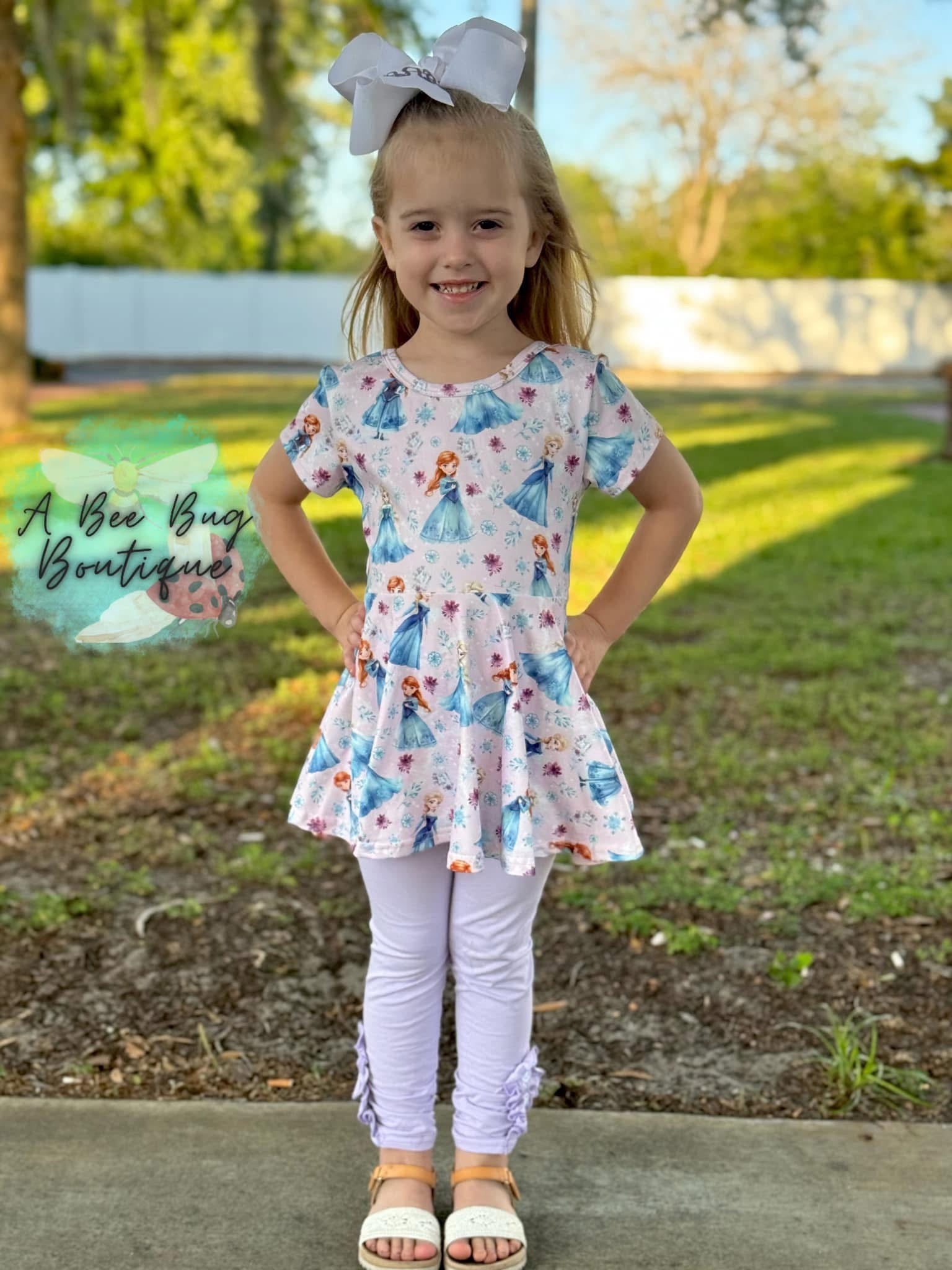 Magical Freeze Bow Back Peplum
