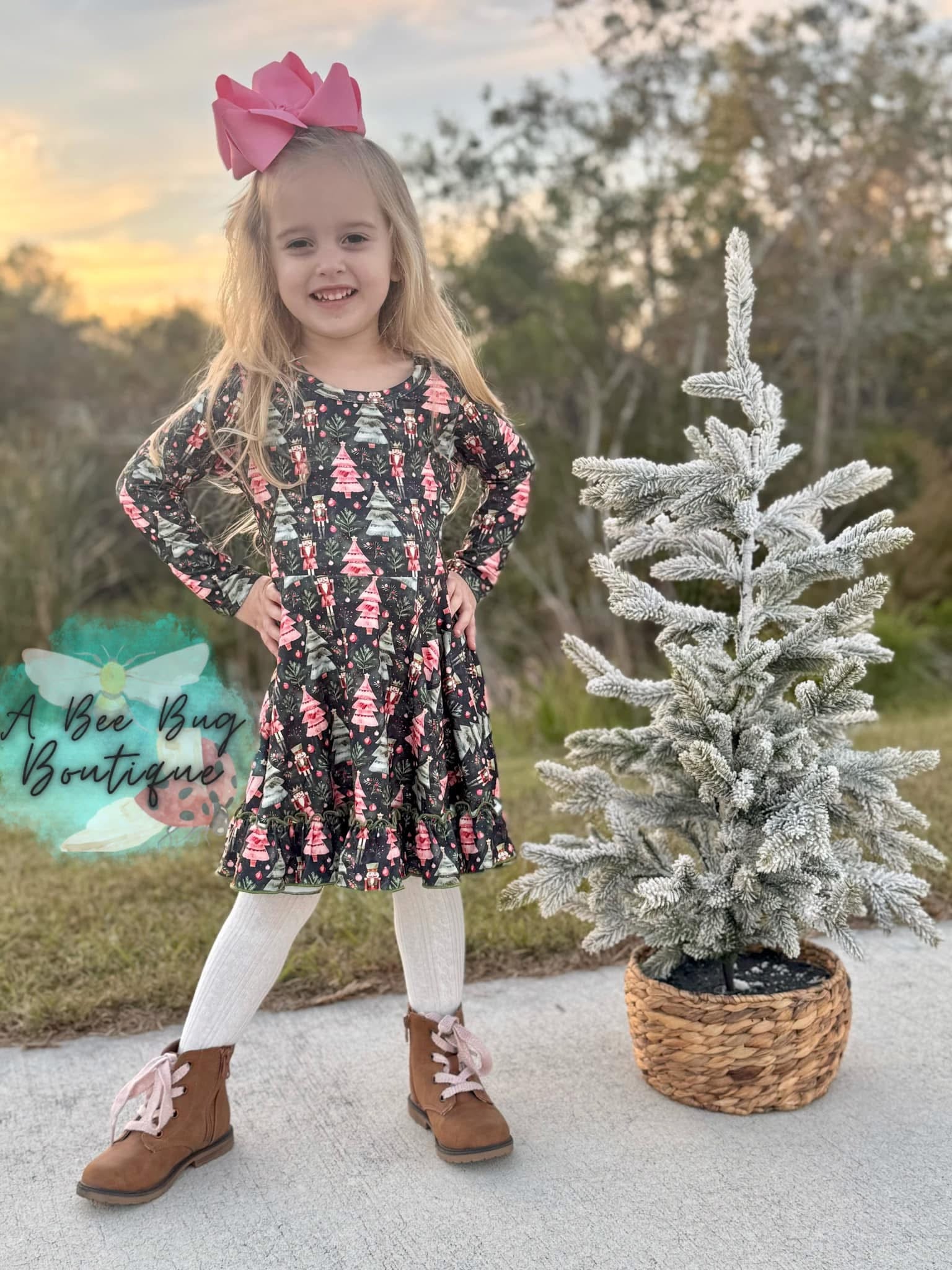 Nutcracker Christmas Twirl Dress