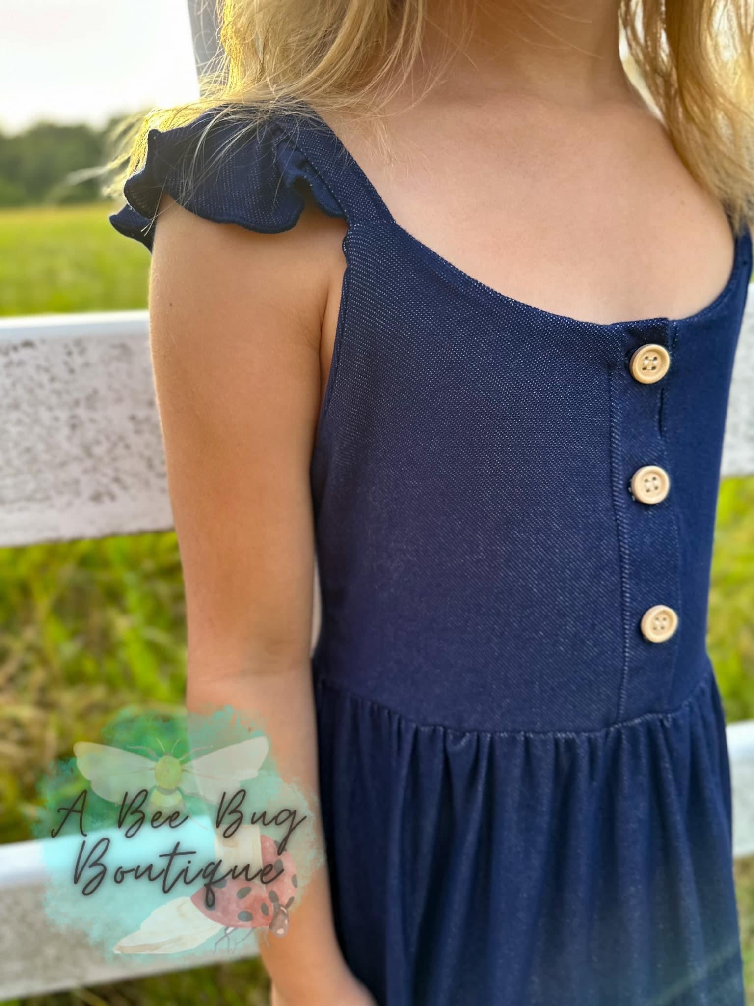 Denim Dreams Flutter Dress