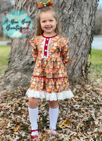 Load image into Gallery viewer, Thankful Turkey Dress
