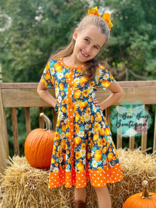 Autumn Splendor Button Dress