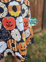 Load image into Gallery viewer, Halloween Donuts Dress
