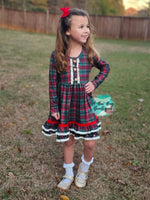 Load image into Gallery viewer, Classic Christmas Plaid Dress
