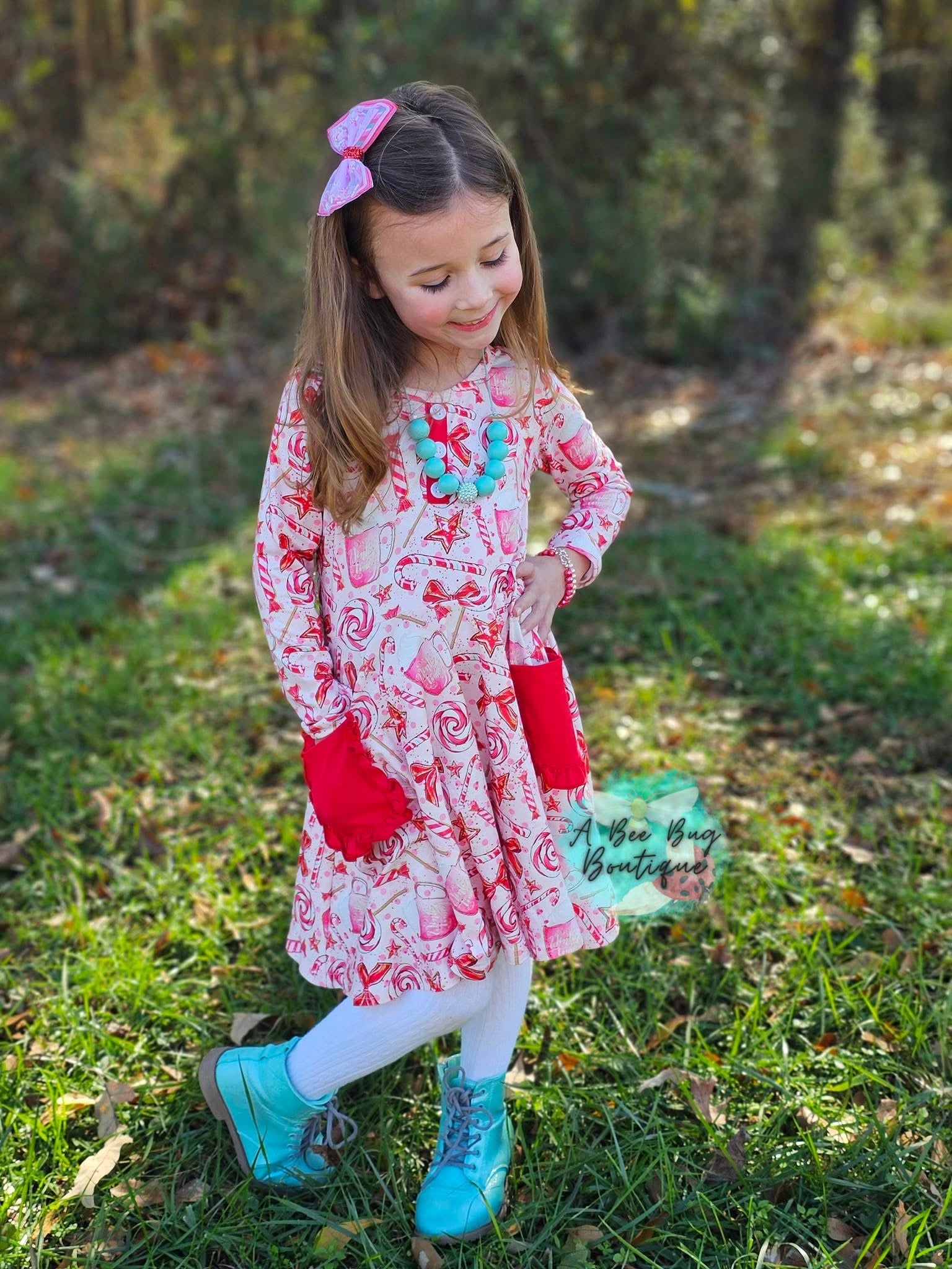 Pretty Peppermint Twirl Dress