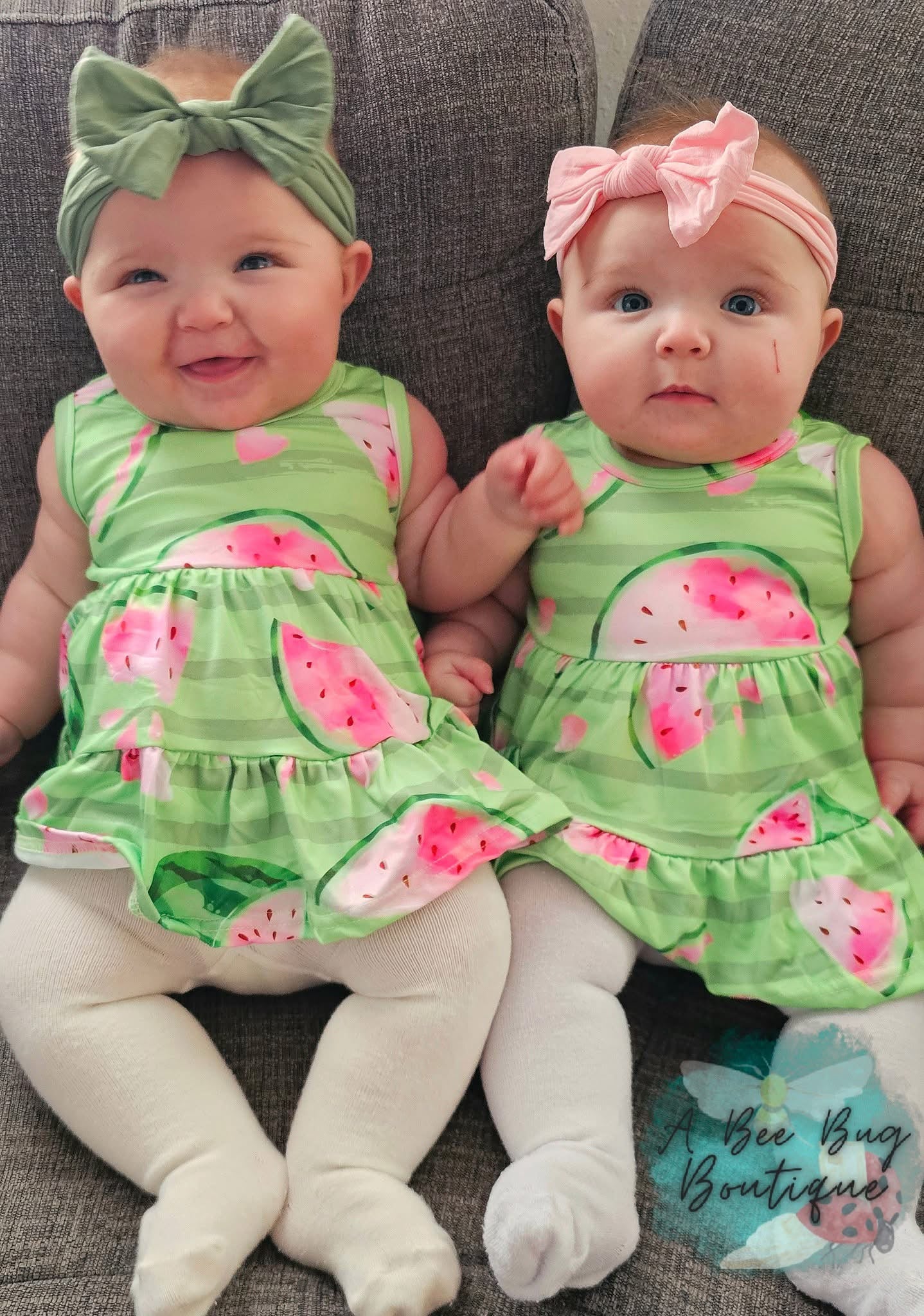 Watermelon Whirl Tiered Dress