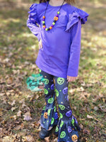 Load image into Gallery viewer, Pumpkin Pails Flare Pants
