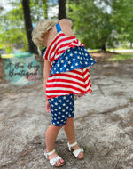 Load image into Gallery viewer, Old Glory Ruffled Tank
