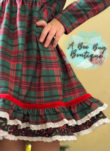 Classic Christmas Plaid Dress