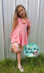 Load image into Gallery viewer, Peach Bow Back Peplum
