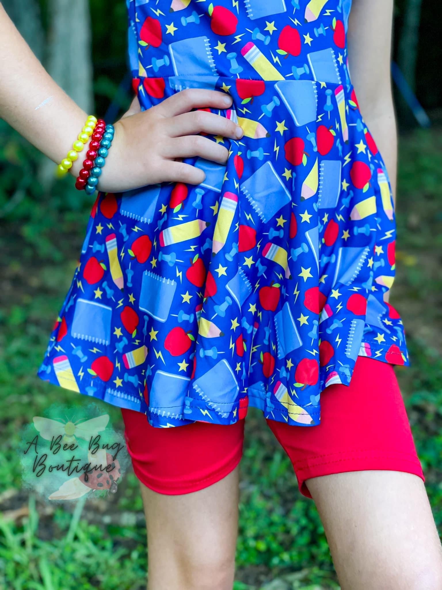 Red Biker Shorts