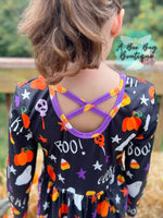 Load image into Gallery viewer, Ghostly Giggles Twirl Dress
