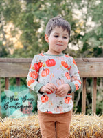 Load image into Gallery viewer, Olive Pumpkin Unisex Top
