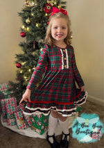 Load image into Gallery viewer, Classic Christmas Plaid Dress
