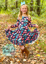 Load image into Gallery viewer, Pretty Pumpkins Twirl Dress
