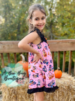 Load image into Gallery viewer, Pumpkin Princesses Velvet Dress
