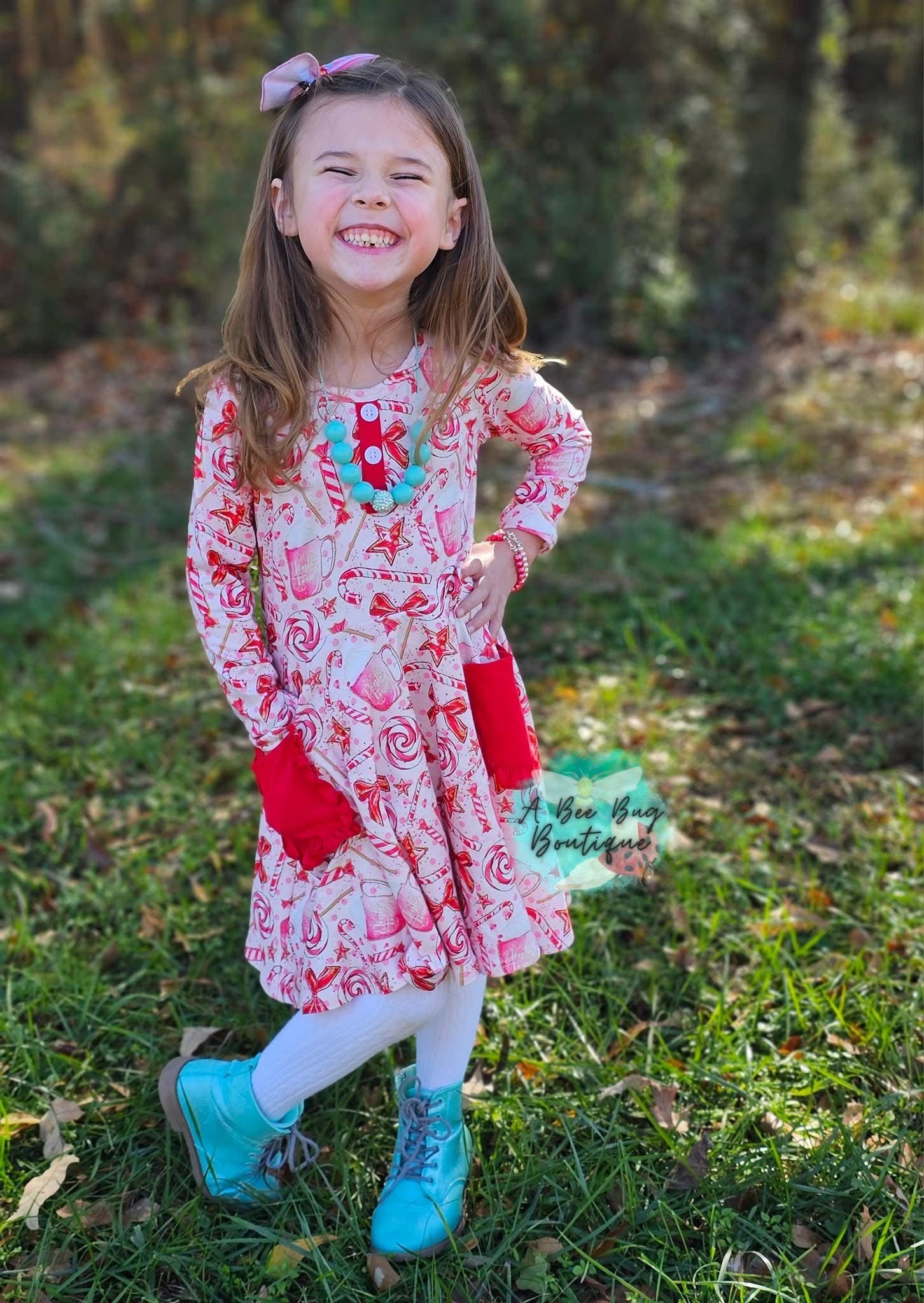 Pretty Peppermint Twirl Dress