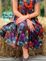 Load image into Gallery viewer, Glowing Gourds Vintage Dress
