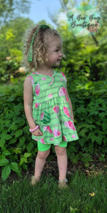 Load image into Gallery viewer, Watermelon Whirl Tiered Dress
