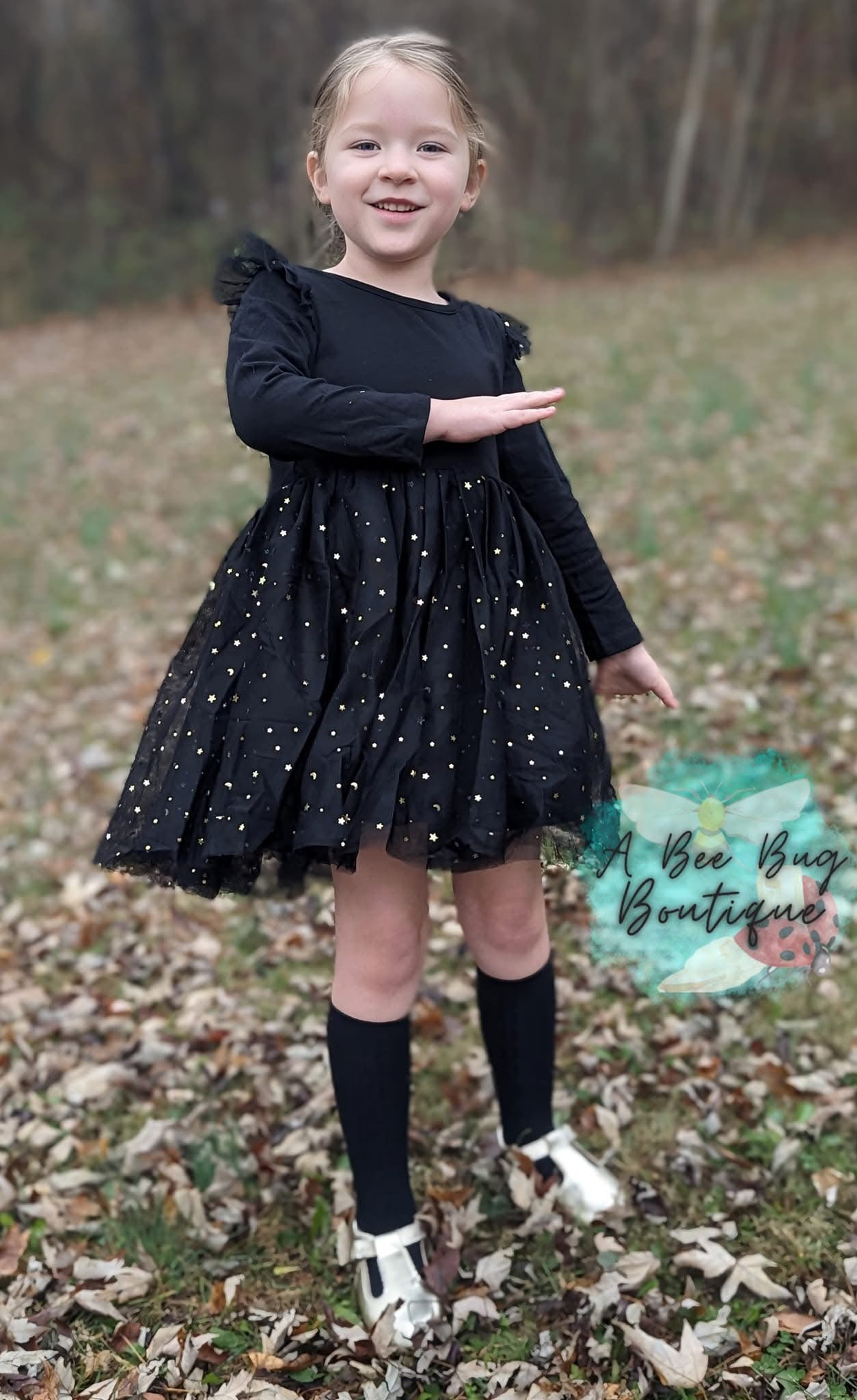 Midnight Sparkles Tulle Dress