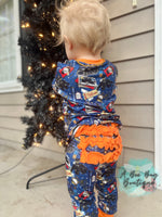 Load image into Gallery viewer, Christmas Express Ruffle Pj Set
