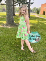 Load image into Gallery viewer, Watermelon Whirl Tiered Dress
