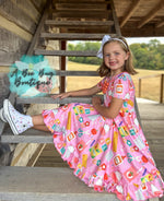 Load image into Gallery viewer, Classroom Cutie Bow Back Twirl Dress
