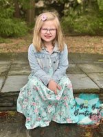 Load image into Gallery viewer, Spring Sage Floral Maxi Dress
