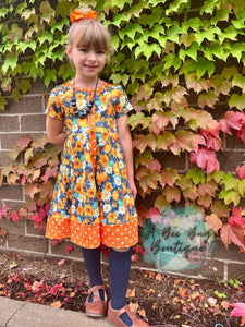 Autumn Splendor Button Dress