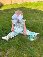 Load image into Gallery viewer, Spring Sage Floral Romper
