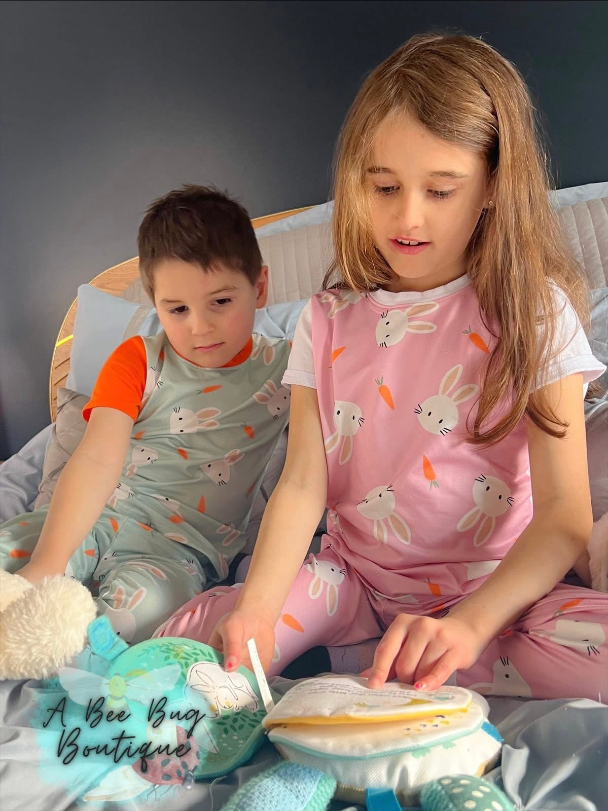 Green Bunnies Pj Set