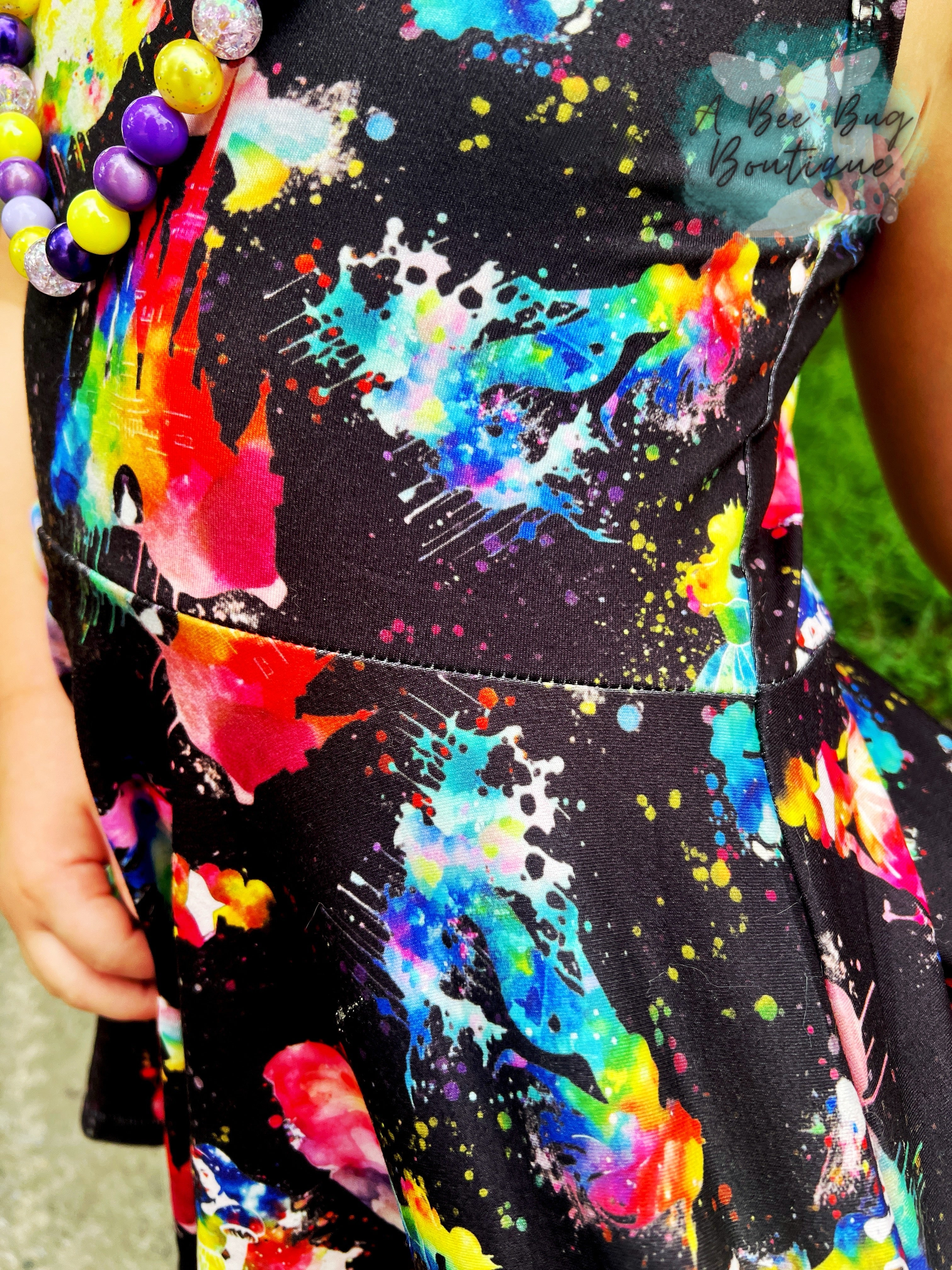 Watercolor Princess Peplum Top