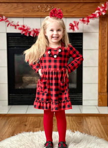 Buffalo Plaid Tunic Dress