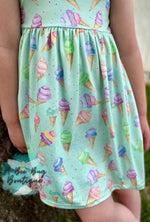 Load image into Gallery viewer, Sweet Scoops Tie Shoulder Dress
