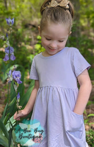 Lavender Pocket Dress