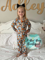 Load image into Gallery viewer, Spooky Sweets Button Up Bamboo Pj Set
