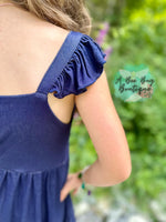 Load image into Gallery viewer, Denim Dreams Flutter Dress
