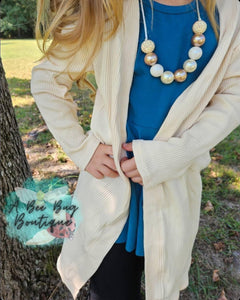 Cream Duster Cardigan