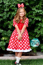 Load image into Gallery viewer, Polka Dot Mouse Dress

