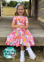 Load image into Gallery viewer, Classroom Cutie Bow Back Twirl Dress
