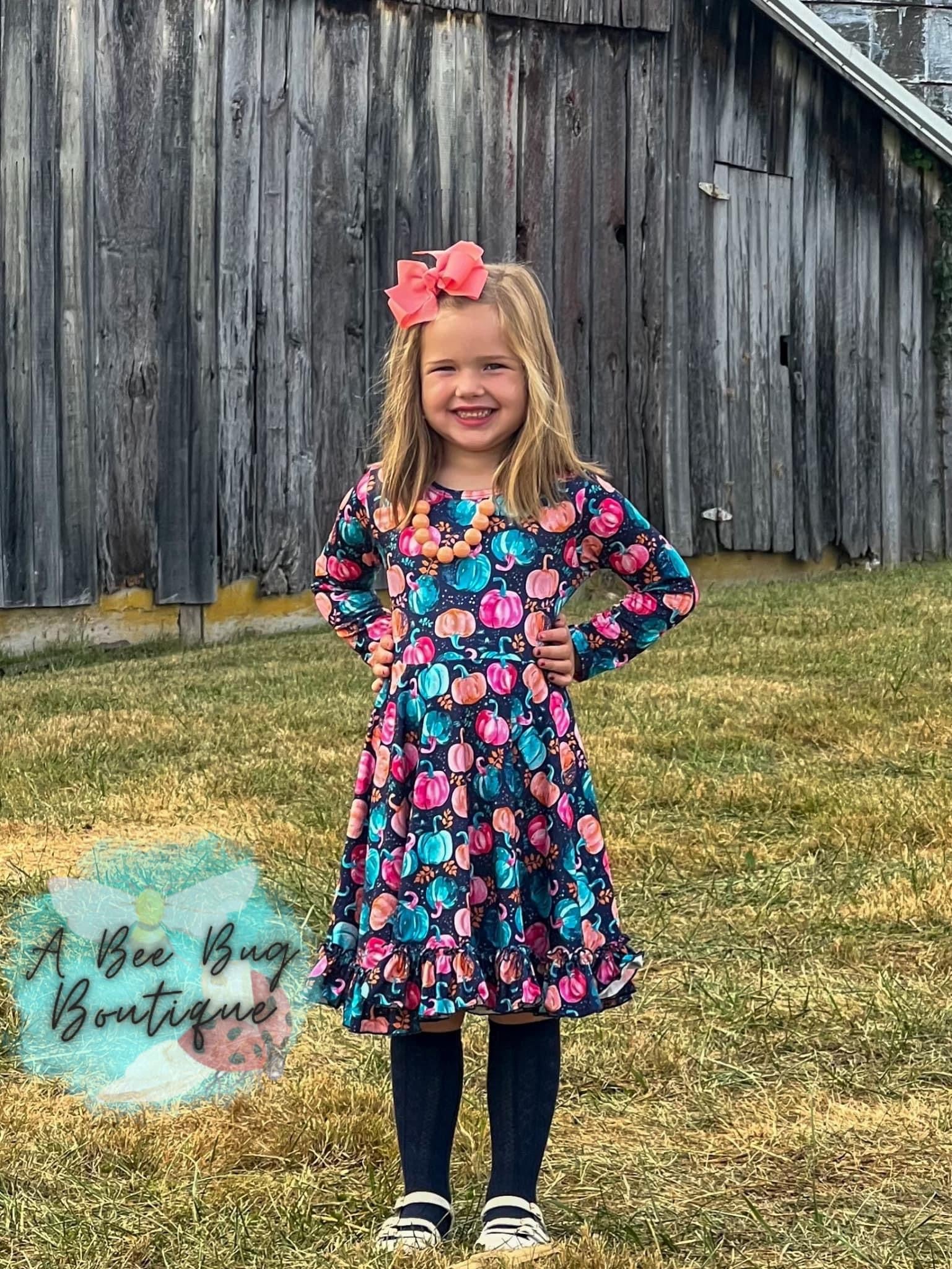 Pretty Pumpkins Twirl Dress