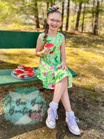 Load image into Gallery viewer, Watermelon Whirl Tiered Dress
