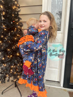 Load image into Gallery viewer, Christmas Express Ruffle Pj Set
