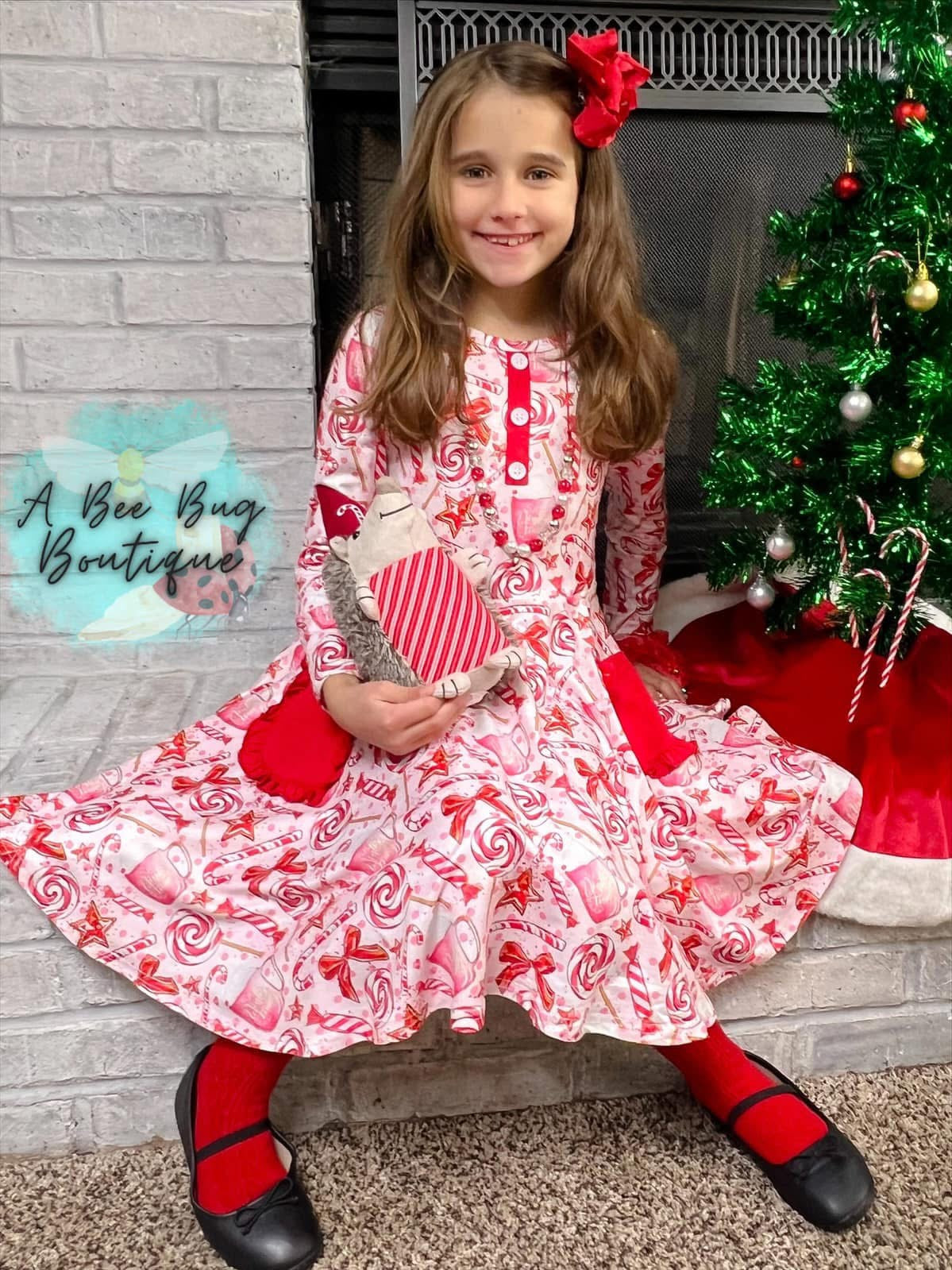 Pretty Peppermint Twirl Dress